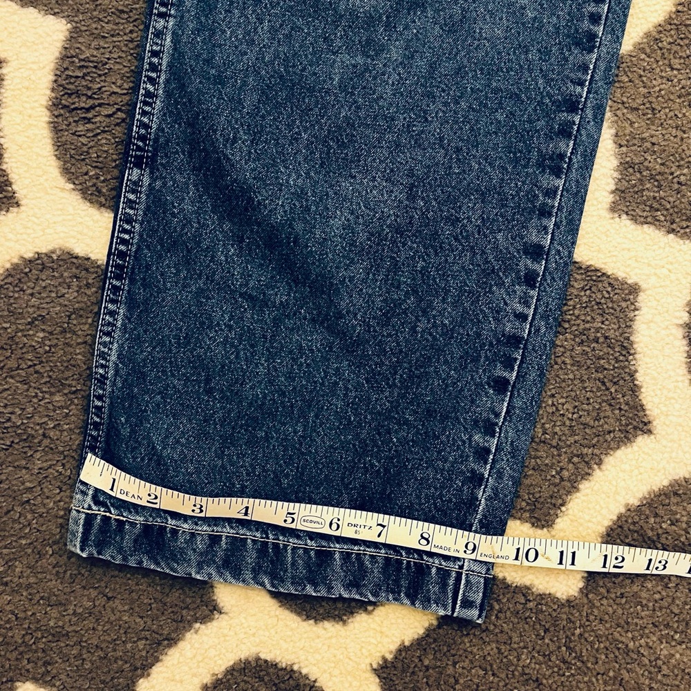H&M DIVIDED Blue Denim cargo style women’s size 8 Jeans. Hi rise wide leg - Picture 11 of 12